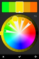 Zusammenstellung von ähnlichen Farben (Analogous) – alle Farben liegen innerhalb ca. eines Drittels des Farbkreise
